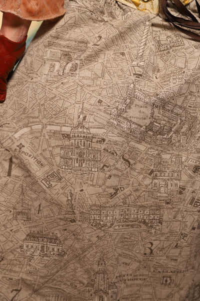 Crescent Skirt in Map of Paris - Day 11 of 12 Days of Damsel Christmas 2025
