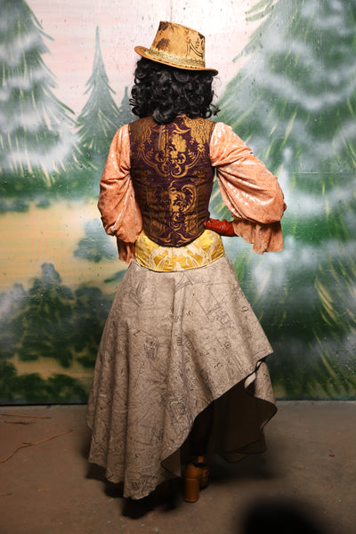 Crescent Skirt in Map of Paris - Day 11 of 12 Days of Damsel Christmas 2025