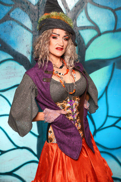Holster Vest in Enchanted Heather - The "Pumpkins, Screams & Corset Dreams" Collection