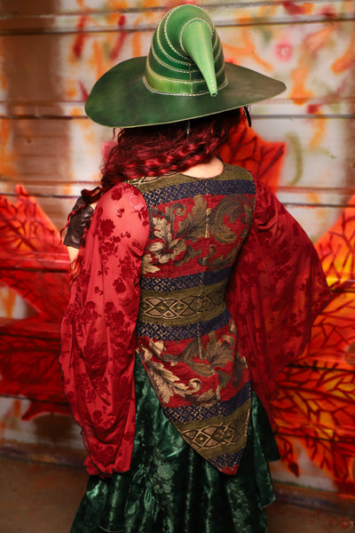 07. Artemis Overbust in Enchanted Border Tapestry *PLEASE order by BUST Measurement, NOT waist!* - The Sensual Solstice Collection
