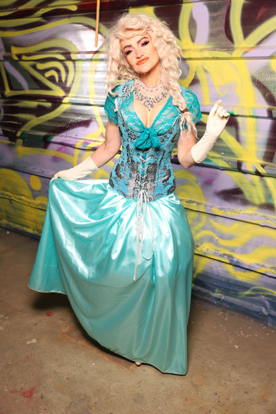 Tulip Skirt in Snow Queen Satin - Day 19 of "Celebrating 22 Years of Damsel"