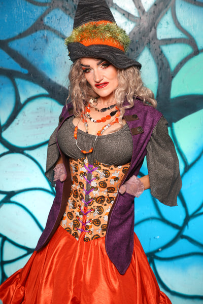 Holster Vest in Enchanted Heather - The "Pumpkins, Screams & Corset Dreams" Collection