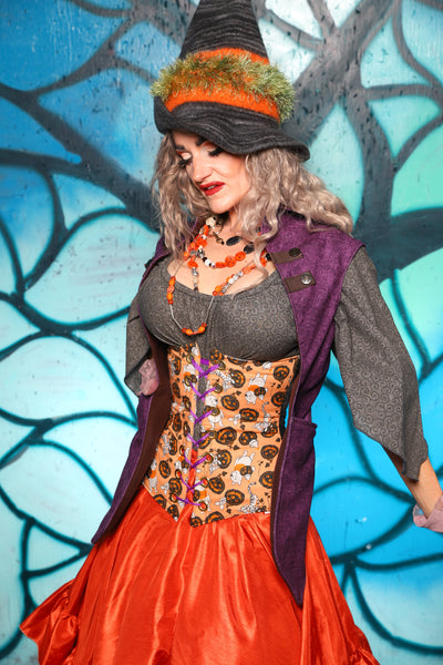Holster Vest in Enchanted Heather - The "Pumpkins, Screams & Corset Dreams" Collection