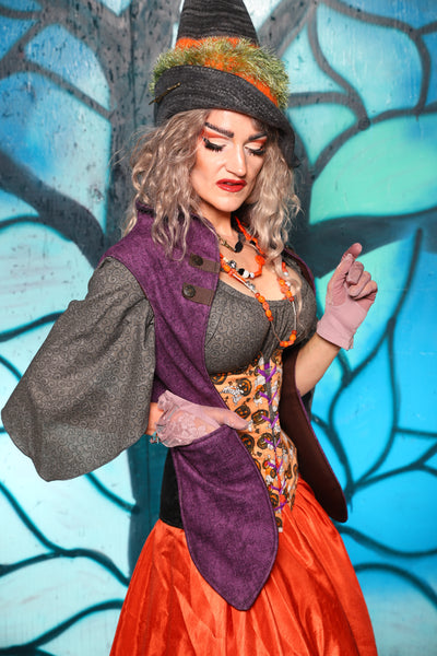 Holster Vest in Enchanted Heather - The "Pumpkins, Screams & Corset Dreams" Collection