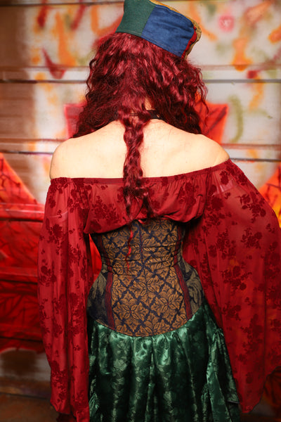 21. Petite Wench in Old World Leaf Tapestry - The Sensual Solstice Collection