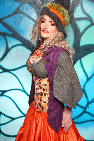 Holster Vest in Enchanted Heather - The "Pumpkins, Screams & Corset Dreams" Collection