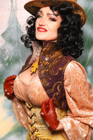 Sgt Pepper Vest in Plum and Gold Medallion - Day 11 of 12 Days of Damsel Christmas 2025