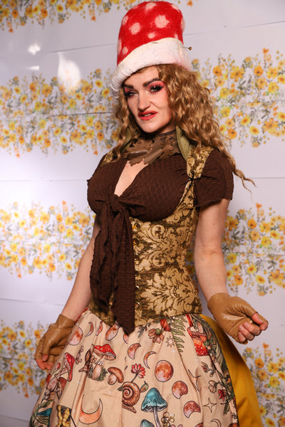 44. Petite Vixen Corset In Moss Hollow - The Leave It To Beaver Collection