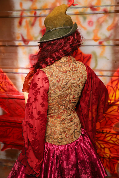 11. Courtier Overbust Corset in Faded Palace Tapestry - The Sensual Solstice Collection