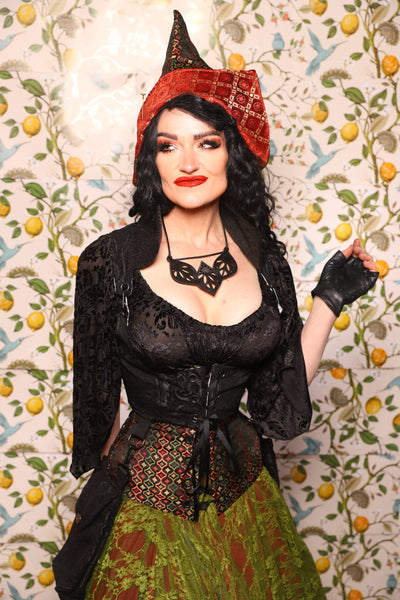 Cropped Vixen in *WITH Pockets* in Black Medallion - The Wandering Minstrel Collection