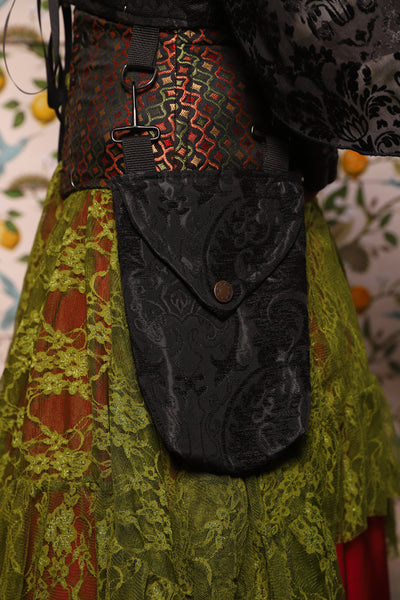 Cropped Vixen in *WITH Pockets* in Black Medallion - The Wandering Minstrel Collection