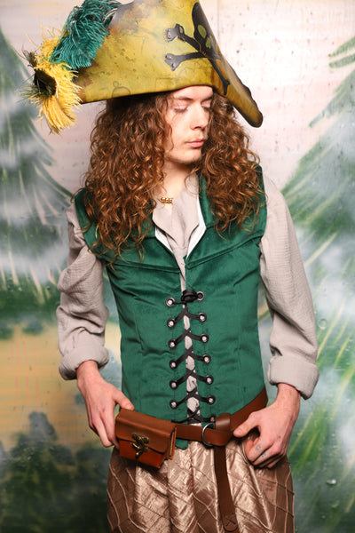 Men's Flynn Vest in Emerald Velvet - Day 3 of 12 Days of Christmas