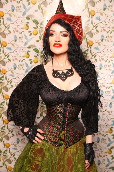 Pixie Hat in Troubadour Jacquard - The Wandering Minstrel Collection