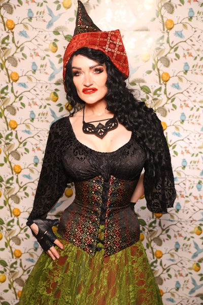 Pixie Hat in Troubadour Jacquard - The Wandering Minstrel Collection