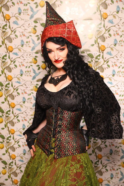 Pixie Hat in Troubadour Jacquard - The Wandering Minstrel Collection