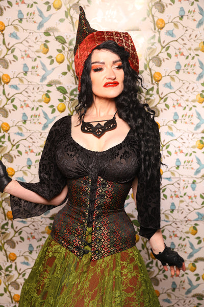 Pixie Hat in Troubadour Jacquard - The Wandering Minstrel Collection