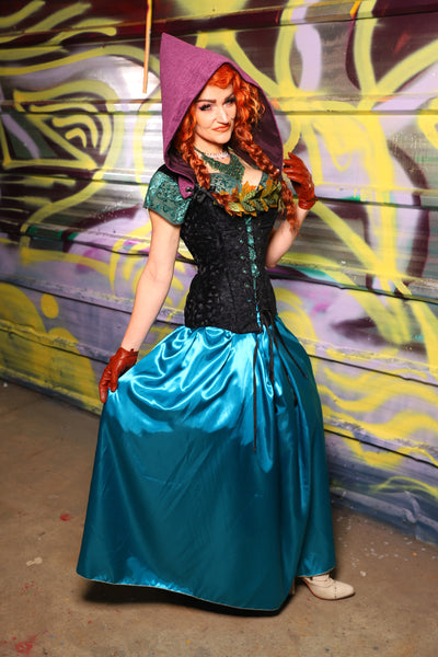 Tulip Skirt in Turquoise Satin - Day 19 of "Celebrating 22 Years of Damsel"