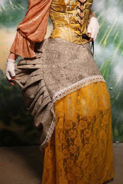 Mini Bustle Skirt in Map of Paris - Day 11 of 12 Days of Christmas