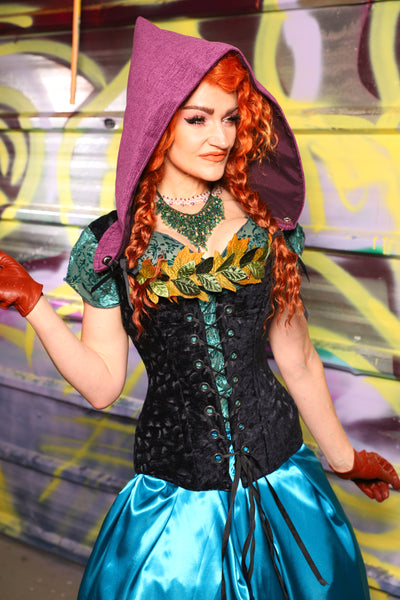 Marie Overbust Corset in Black Brushstroke - Day 19 of "Celebrating 22 Years of Damsel"