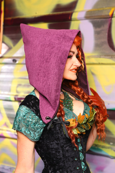 Detachable Hood in Byzantine Heather - Day 19 of "Celebrating 22 Years of Damsel"
