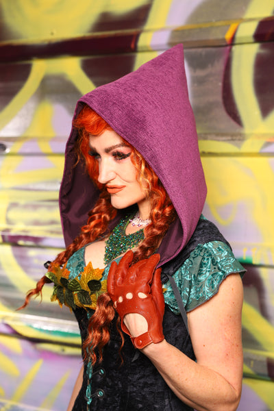 Detachable Hood in Byzantine Heather - Day 19 of "Celebrating 22 Years of Damsel"