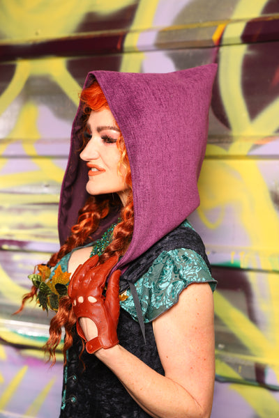 Detachable Hood in Byzantine Heather - Day 19 of "Celebrating 22 Years of Damsel"