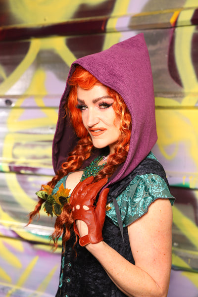Detachable Hood in Byzantine Heather - Day 19 of "Celebrating 22 Years of Damsel"