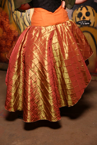 Crescent Skirt in Sunrise Pintuck - "Potatoes & Molasses" Collection