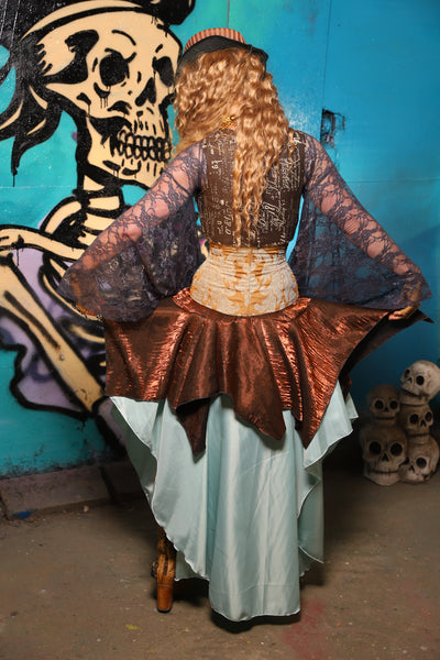 Mini Fairy Skirt in Brown Crushed Shimmer - The Davy Jones Collection