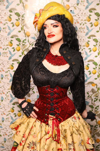 Sgt Pepper Vest in Black Medallion - The Wandering Minstrel Collection