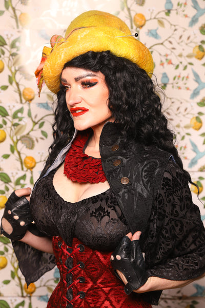Sgt Pepper Vest in Black Medallion - The Wandering Minstrel Collection