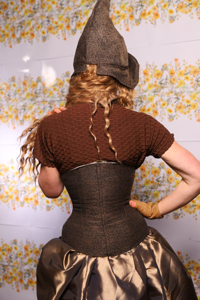 46. Petite Wench Corset In Barkcloth - The Leave It To Beaver Collection