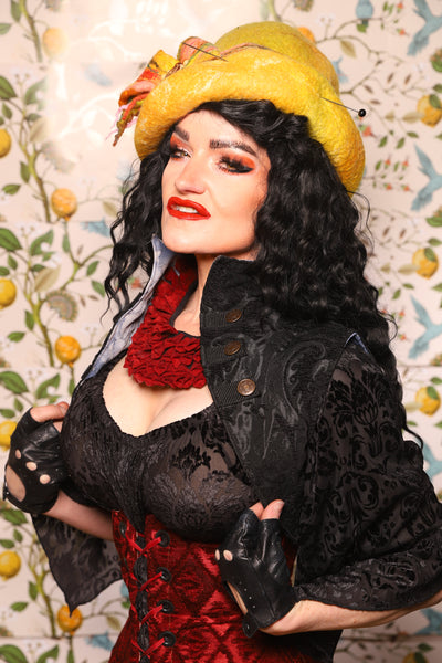 Sgt Pepper Vest in Black Medallion - The Wandering Minstrel Collection
