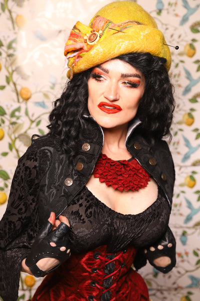 Sgt Pepper Vest in Black Medallion - The Wandering Minstrel Collection