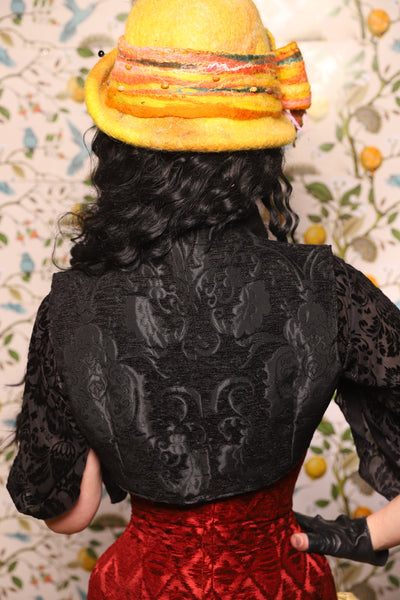 Sgt Pepper Vest in Black Medallion - The Wandering Minstrel Collection