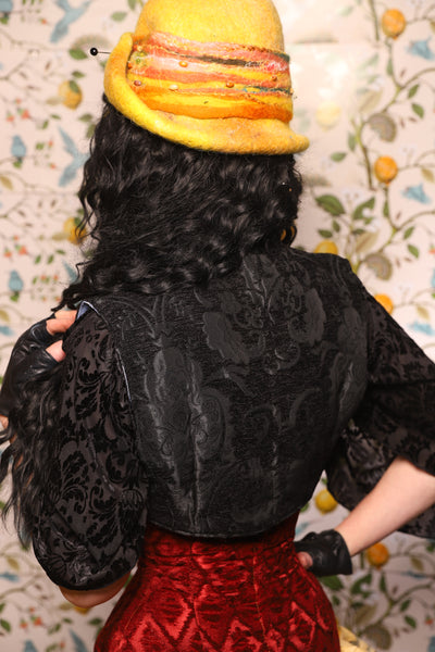 Sgt Pepper Vest in Black Medallion - The Wandering Minstrel Collection