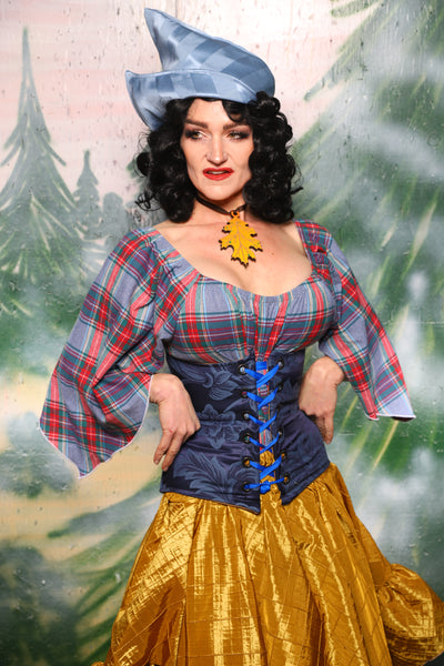 Petite Wench Corset in Blue Floral - Day 8 of 12 Days of Damsel Christmas 2025