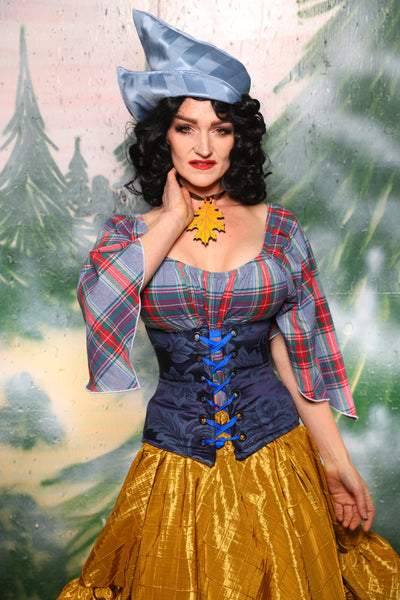 Petite Wench Corset in Blue Floral - Day 8 of 12 Days of Damsel Christmas 2025