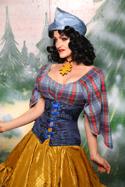 Petite Wench Corset in Blue Floral - Day 8 of 12 Days of Damsel Christmas 2025
