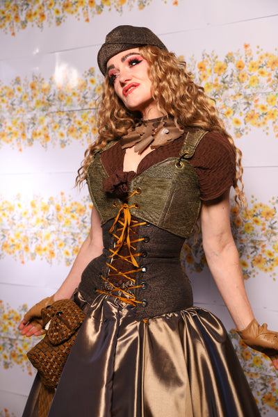 13. Cropped Courtier Corset In Hedgewitch – The Leave It To Beaver Collection