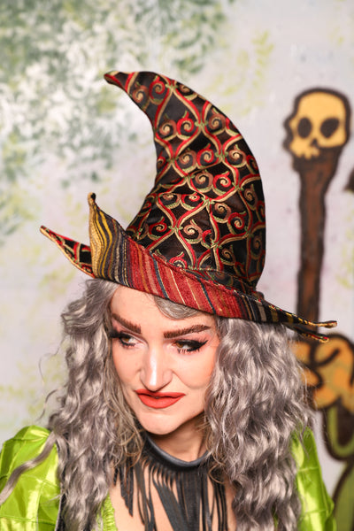 Spiky Witch Hat in Freakshow Jaquard - Spooky Saturday Part 4