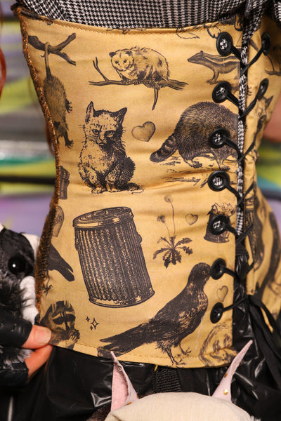 PETITE Wench Corset in "Trash Queen"   - Day 21 of "Celebrating 22 Years of Damsel"
