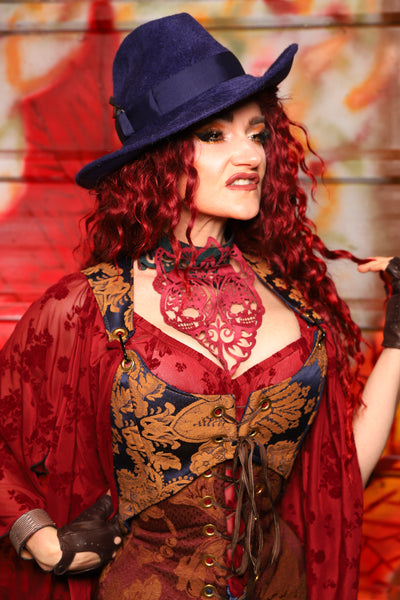 16. Cropped Marie Overbust in Midnight Box - The Sensual Solstice Collection
