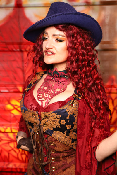 16. Cropped Marie Overbust in Midnight Box - The Sensual Solstice Collection