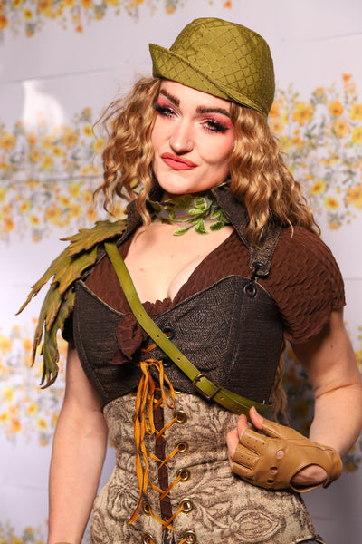 11. Cropped Courtier Corset In Barkcloth – The Leave It To Beaver Collection