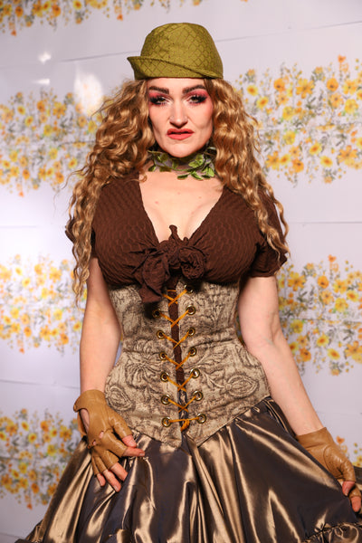 66. Wench Corset In Forgotten Garden - The Leave It To Beaver Collection