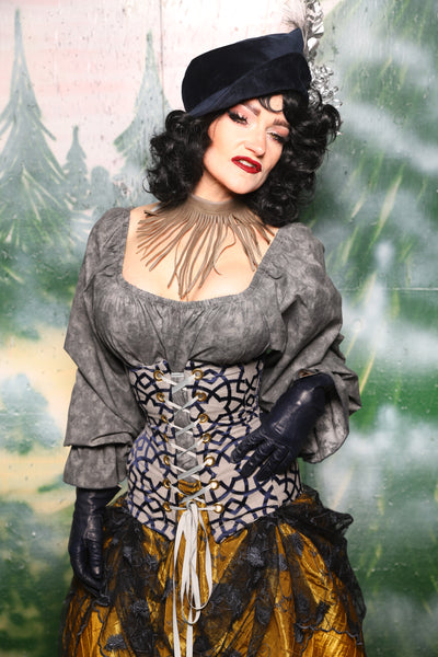 Torian Corset in Midnight Lattice - Day 1 of 12 Days of Christmas