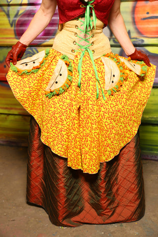 Mini Crescent Skirt in Red Hot Chili Peppers - "Taco Monday! Celebrating 22 Years of Damsel"