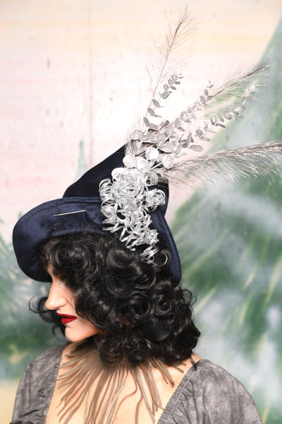 Crooked Point Hat in Midnight Velvet - Day 1 of 12 Days of Christmas