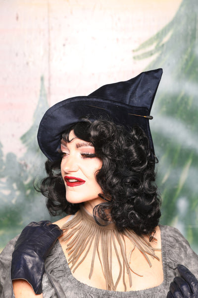 Crooked Point Hat in Midnight Velvet - Day 1 of 12 Days of Christmas